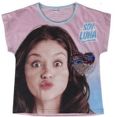 Disney Soy Luna Short Sleeve Sequined T-Shirt (6Years/116cm) RRP 7 CLEARANCE XL 5.99